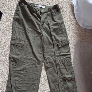 Tinseltown Green Cargo Pants Relaxed Fit